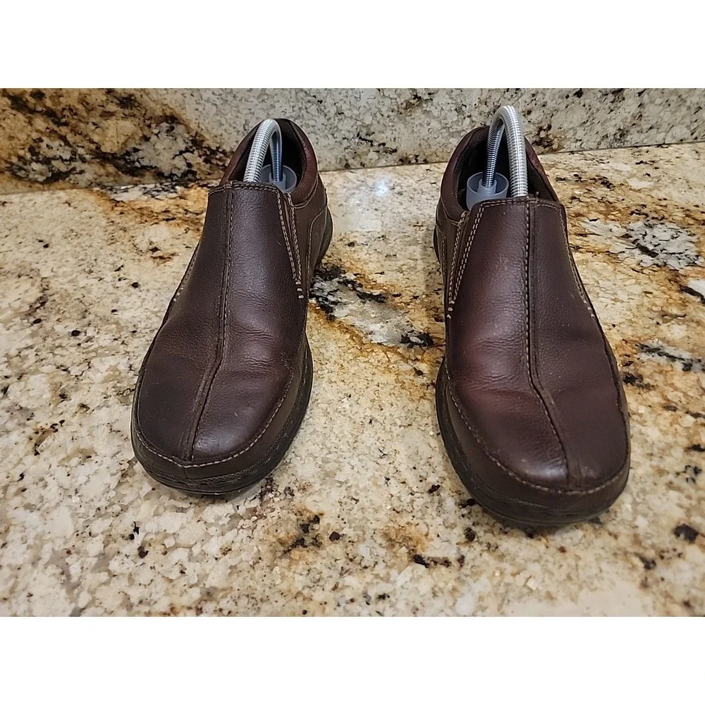 ASC Streetcars Men's Santa Fe Brown Leather Comfort Slip On Loafers Shoes 10.5M